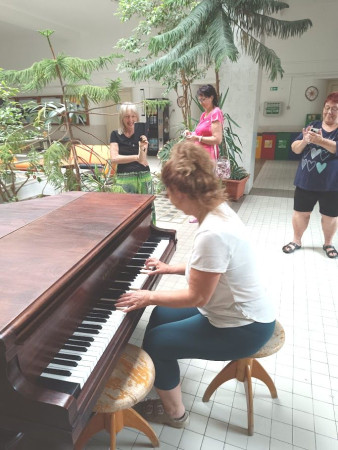 Hanička hrábla v hale do kláves 